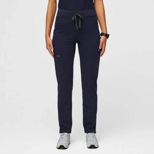 Figs Navy Skinny Scrub Pants Size Large